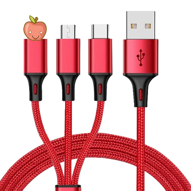 Mobile-phone-data-cable-three-in-one-data-cable-for-Android-Type-C-Apple-charging-custom