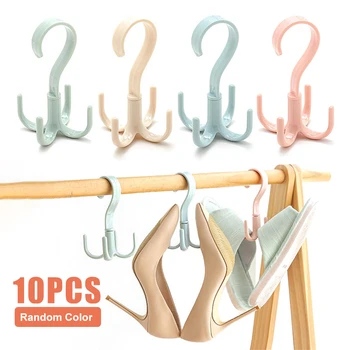 

Four-claw Hook 360-degree Rotatable Plastic Hanger Hook Household Finishing Appliances