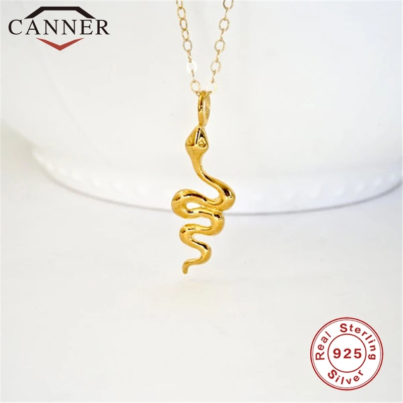 Simple 925 Sterling Silver Versatile Temperament Animal Snake-shaped Clavicle Necklace Women Gold Silver Pendant Necklace Gift - Image 5