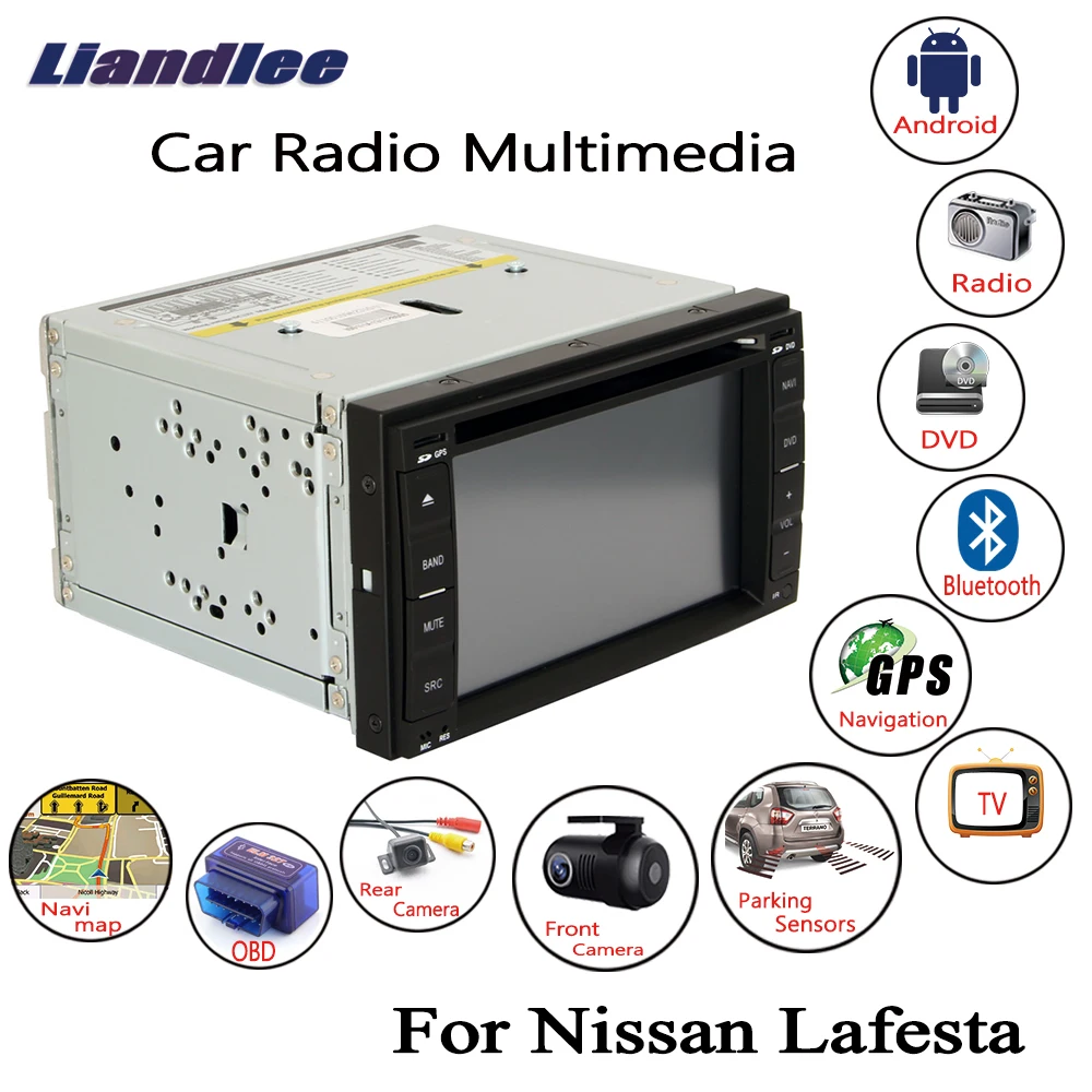 Liandlee для Nissan Lafesta 2004 ~ 2012 автомобильное радио CD DVD плеер GPS навигация карты камера OBD