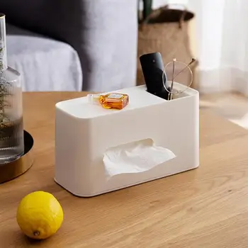 

1Pc Multifunction Tissue Box Creative Tissue Holder Napkin Storage Box for Home Office
