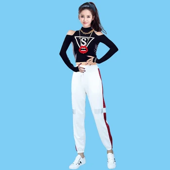 

Performance Costume Jazz Dance Costumes Modern Dance Cheerleading Women Adult Street Dance Sexy New Style