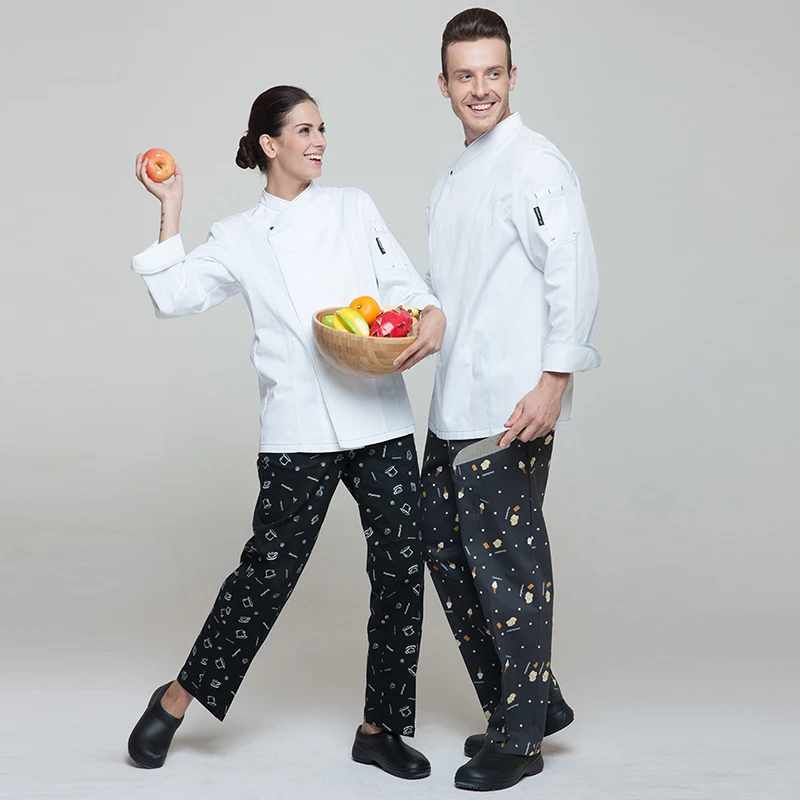 new High Quality hotel uniform pant chef work clothes restaurant trousers sushi chef uniform chinese clothes for men chef pants