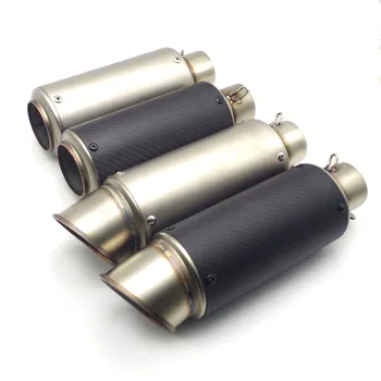 

For suzuki ltr 450 suzuki gsx s1000 gsxr 600 k7 kawasaki er5 51/61mm Inlet Universal motorcycle exhaust scape moto muffler Pipe