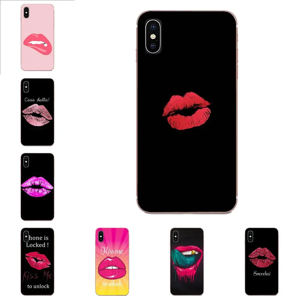 For Huawei Honor 4C 5A 5C 5X 6 6A 6X 7 7A 7C 7X 8 8C 8S 9 10 10i 20 20i Lite Pro TPU Design Customized Sexy Lips Kiss Girly | Мобильные