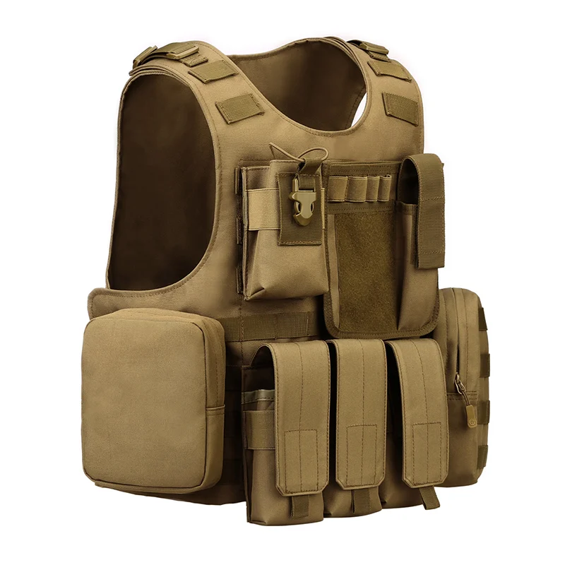 Airsoft Tactical Vest Mens Military Hunting Vests Equipment Vest Molle Combat Assault Plate Carrier Gilet Tactique Strap