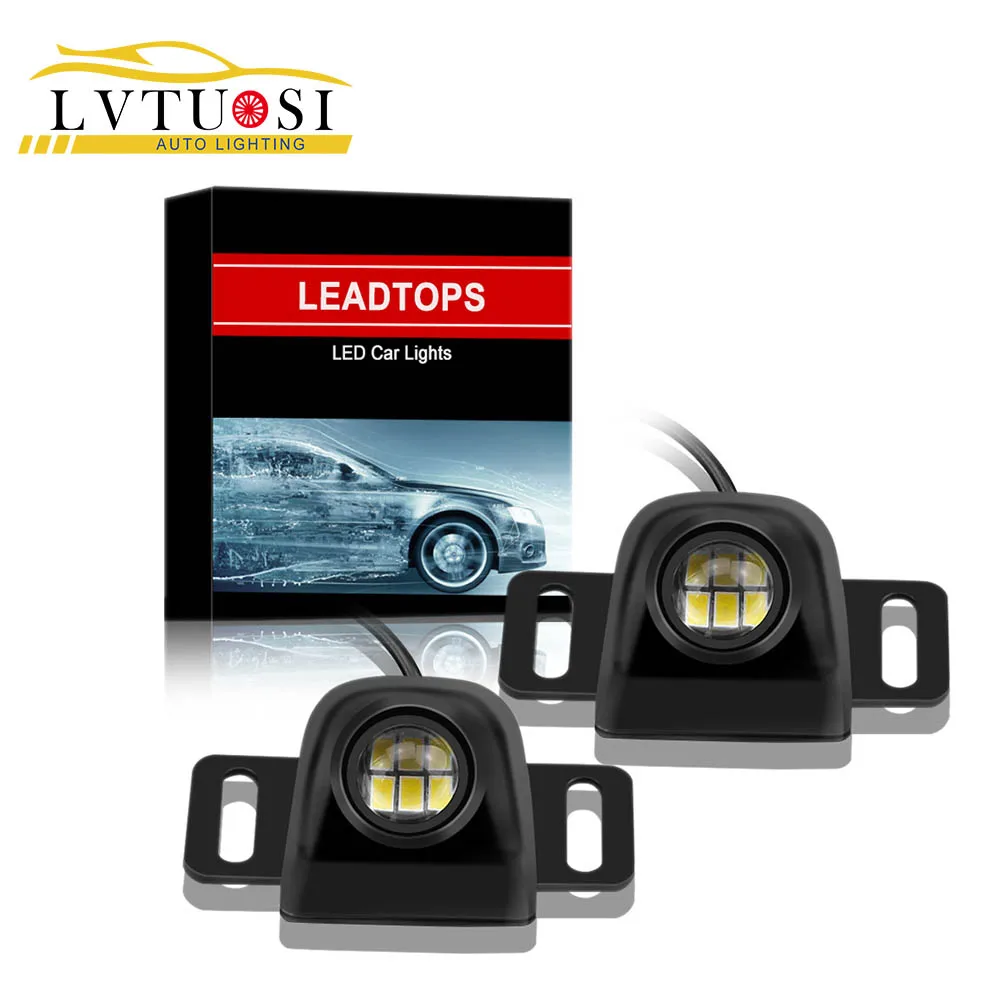 

LVTUSI 2pcs Reversing Lights Car Tail Lights LED Bulbs Parking Aid Lights Signal Lights 12V Waterproof Lights DD