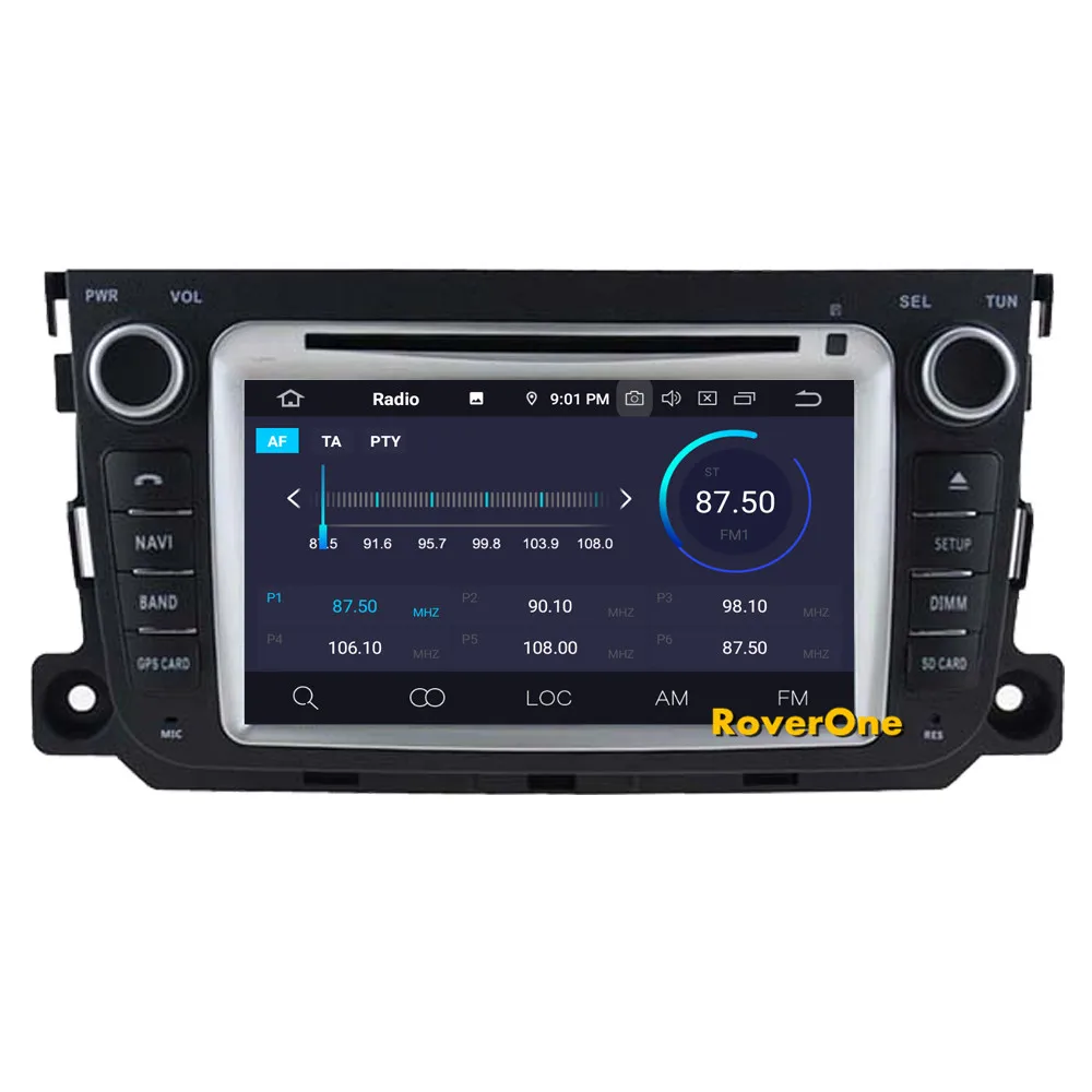 Sale RoverOne Car Multimedia Player For Mercedes For Smart Fortwo 2012 2013 2014 2015 2016 Android 9.0 Radio Stereo GPS Navigation 8