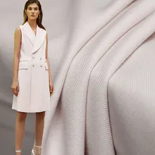 Красный малиновый светильник, розовый двухслойный шерстяной льняной камвольной ткани, женский жилет, куртка, швейная ткань