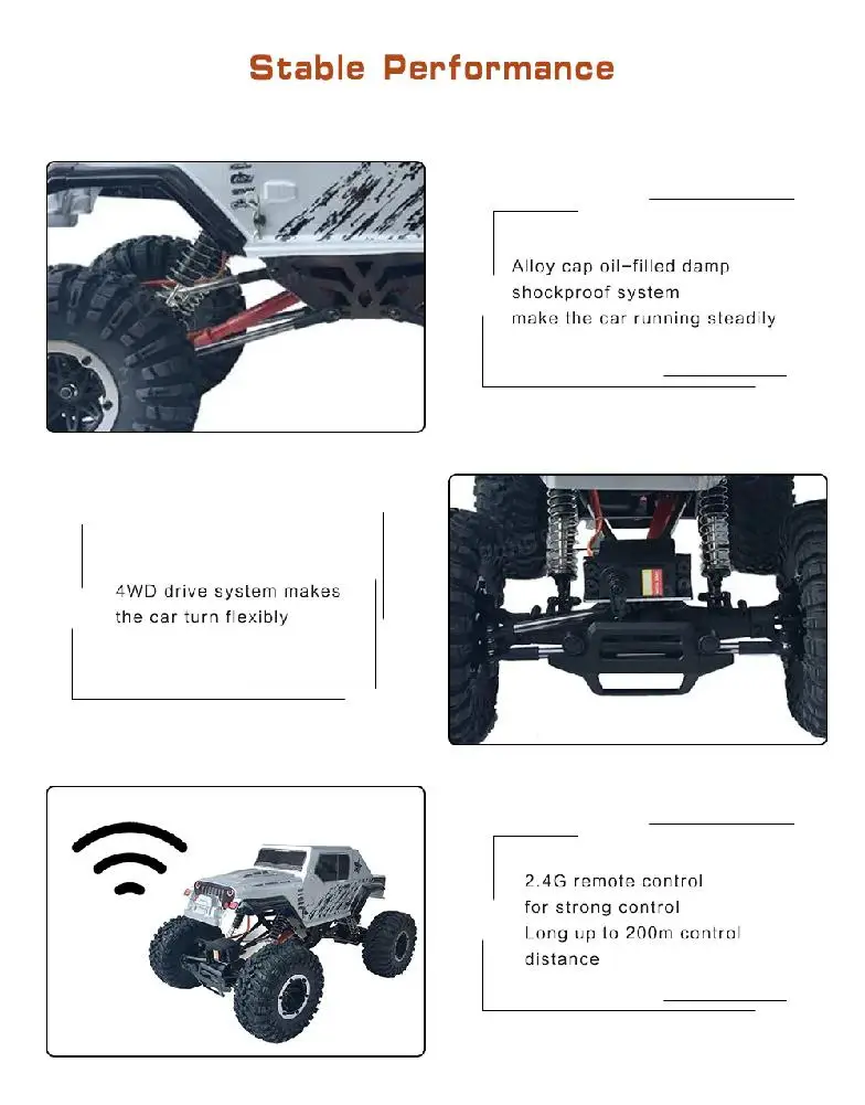 RCtown Ремо хобби 1071 SJ 1/10 2 4G 4WD 550 шлифованный Радиоуправляемый автомобиль