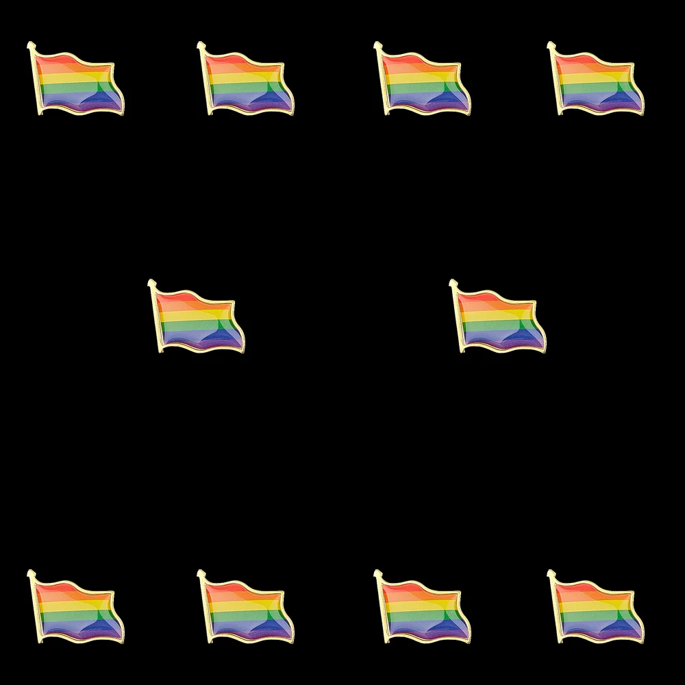 

10PCS Fashion Rainbow Enamel Pin Brooches For Women Cartoon Creative Metal Lapel Pins Hat Badge Collar Jewelry Accessories