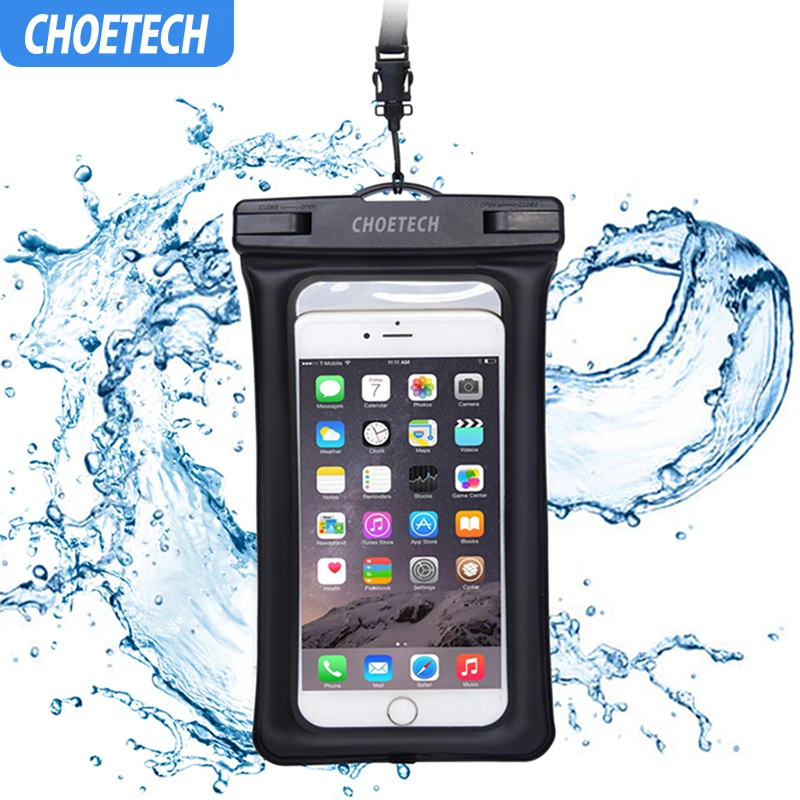 Прозрачная надувная водонепроницаемая сумка для мобильного телефона CHOETECH чехол