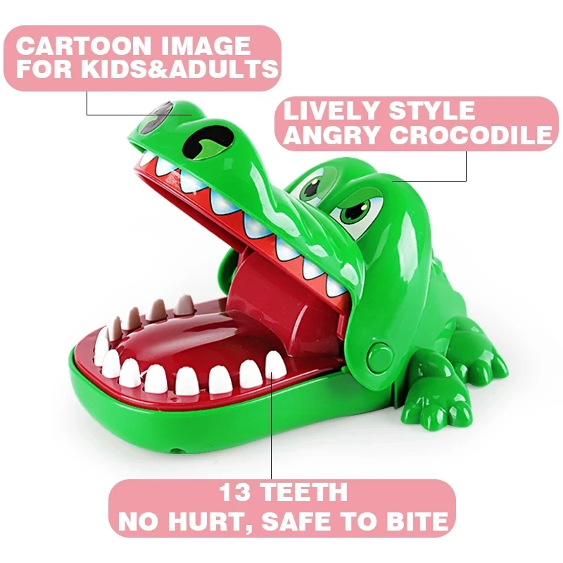 Drôle Crocodile Dents Mordant Doigt Jeu Jouet Pour Enfants 4 6 ans Enfants  Stress SoulatriceJouets Éducatif Interactif Jeux familiaux