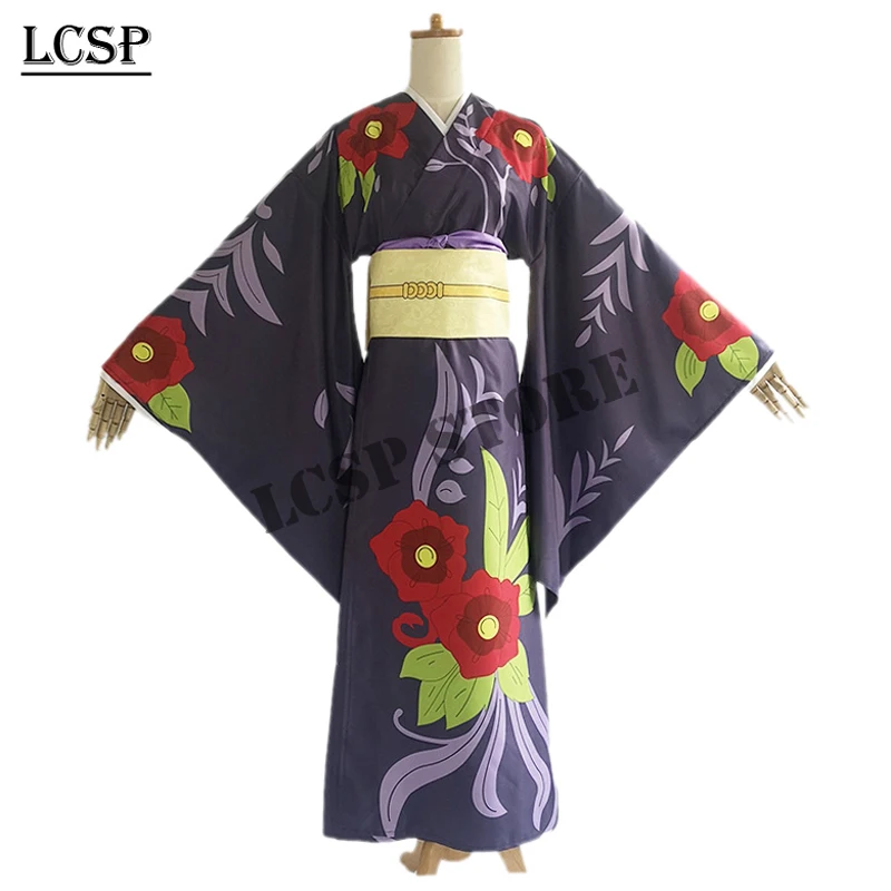 LCSP, убийца демона, Kimetsu no Yaiba Kamado Nezuko Kochou Shinobu Tamayo, костюм для косплея, кимоно японского аниме, одежда для косплея - Цвет: Tamayo