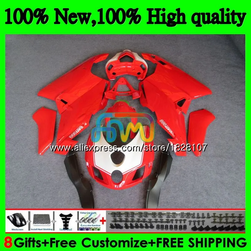 OEM тело для поездок на мотоцикле DUCATI 749R 999R 749S 999 S 749 999 05 06 Кузов 79BS. 63 749-999 CC 749 999 S R 2005 2006 обтекатель комплект красного и черного цвета