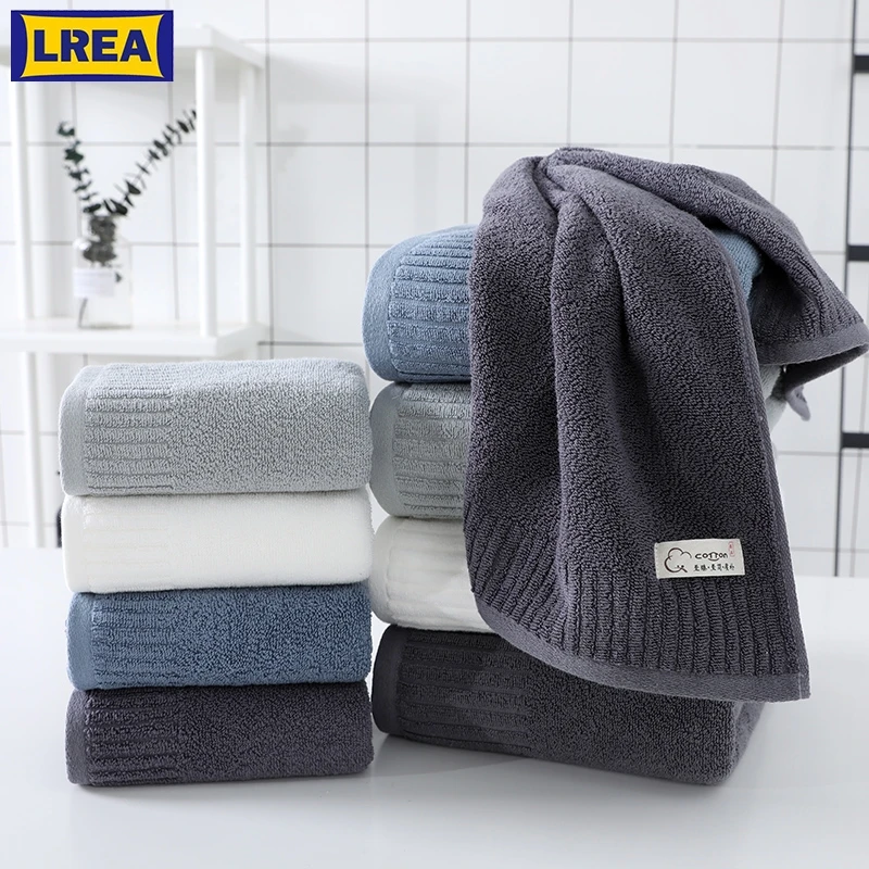 

LREA 1pc FASHION Pure and fresh style face towel 100% cotton material Soft and comfortable Protect your skin 34x71cm
