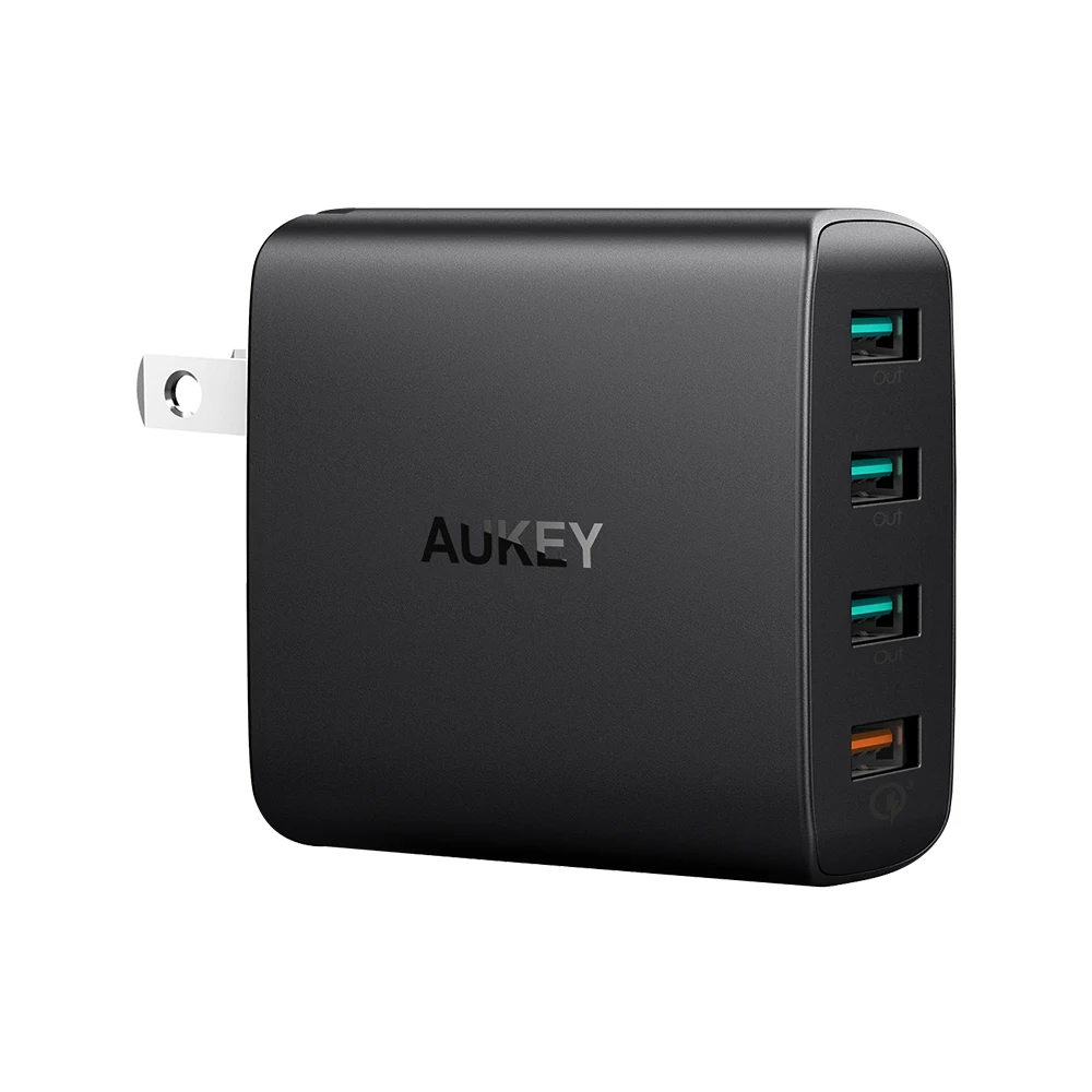 Оригинальное зарядное устройство Aukey для быстрой зарядки штепсельная вилка США