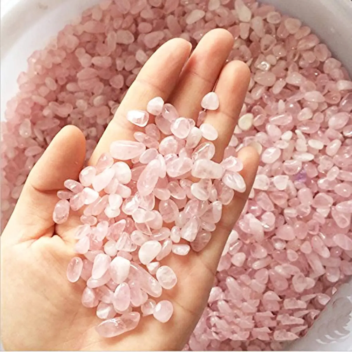 Aquarium Fish Turtle Tank Sand Rock Pebbles Crystal Quartz Stones Rock Sand for Vase Fillers Air Plants Succulent Plants Decor