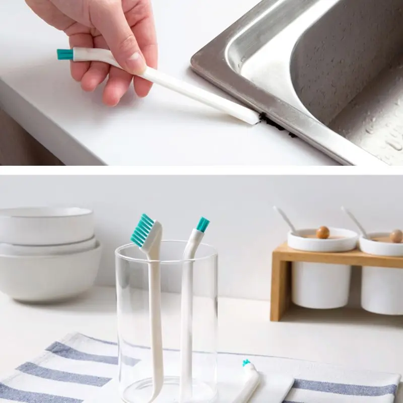 YAS 2pcs/set Cleaning Narrow Brush Long Handle Portable Baby Milk Bottle Cleaning Brushes Household