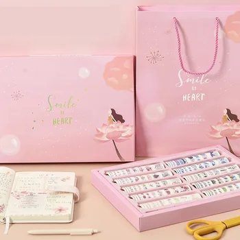 

100Pcs Style Masking Washi Tape Set Gift Box Kawaii Constellation Notebook Decorative Scrapbooking Sticker School Stationery