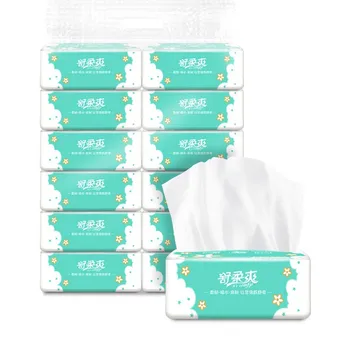 

Gentle Skin-friendly Pumping Paper 12packs Soft 270 pieces of log Toilet Roll Paper Tissue Rollss Paper Bathroom Accessorie#0319