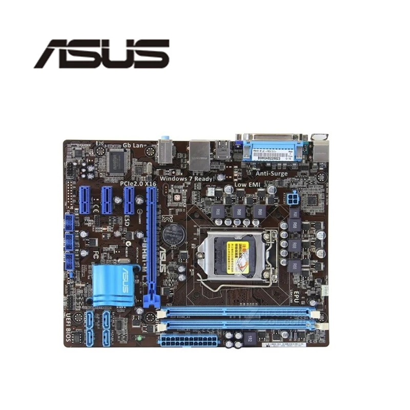 LGA1155 для ASUS P8H61-M LX оригинальная настольная H61 1155 Материнская плата DDR3 | Компьютеры