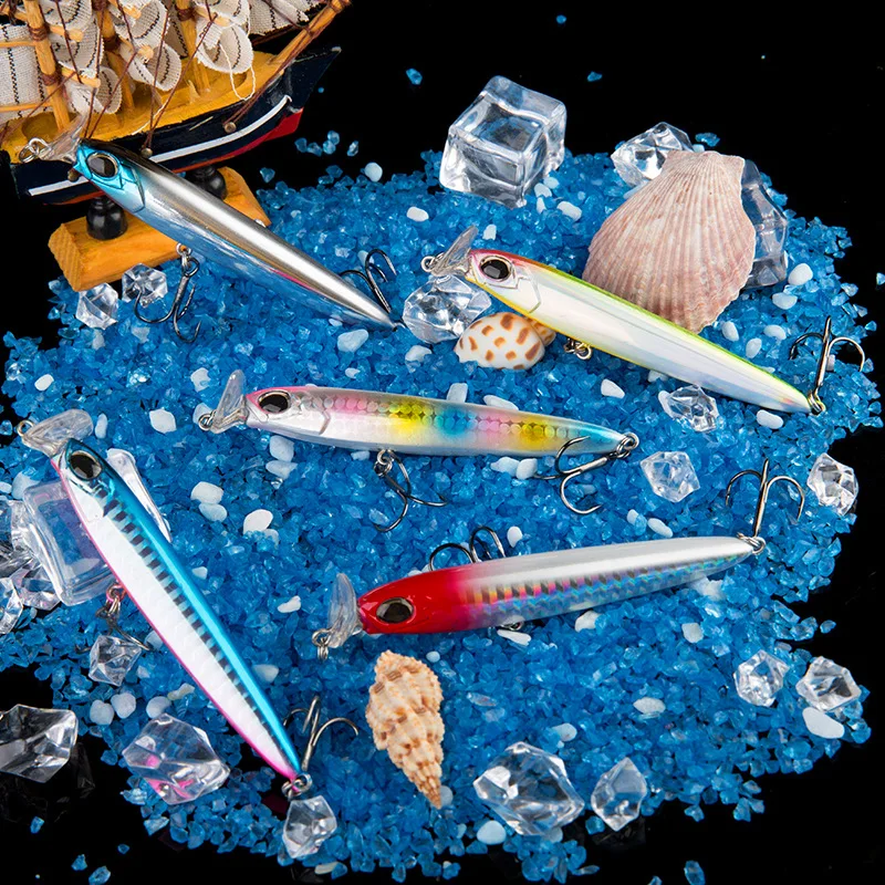 Bassland Long Casting Minnow pencil Lure Bulldoz Sinking Baits Artificial Bait Stickbait Fishing Lure Sea Fishing Bluefish Trout
