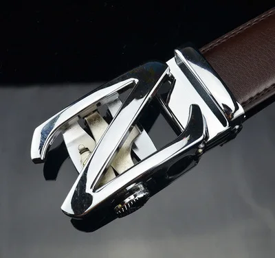 Модный бренд, кожаный ремень, деловые брюки, Ceinture Homme, Воловья кожа, пояс для брюк, автоматическая пряжка, мужские ремни, роскошные