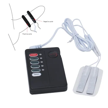 Electric Shock Penis Ring Enlargement Pads for Men Reduce Sensitive Penis Delay Ejaculation Cock Rings Adult Sex Toys SM Machine 2