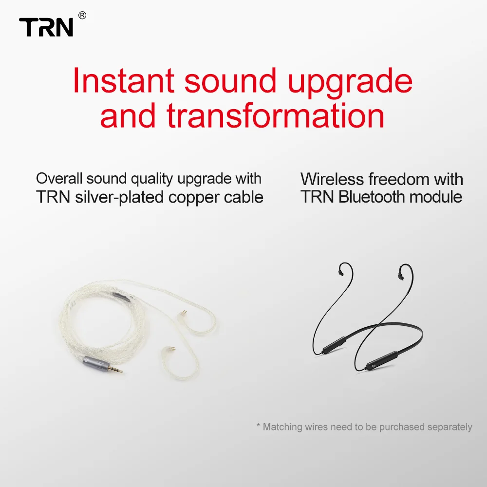 TRN V30 2BA + 1DD тройной Гибридный Драйвер бас наушники в ухо съемный кабель HIFI монитор