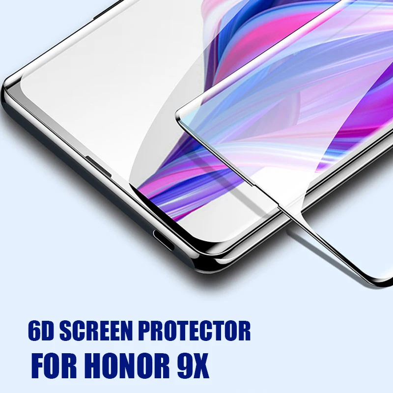 Бескаркасный чехол для huawei Honor 9X Pro чехол Ультратонкий матовый PC противоударный чехол для задней панели для huawei Honor 8X с закаленным стеклом - Цвет: Honor 9X Glass
