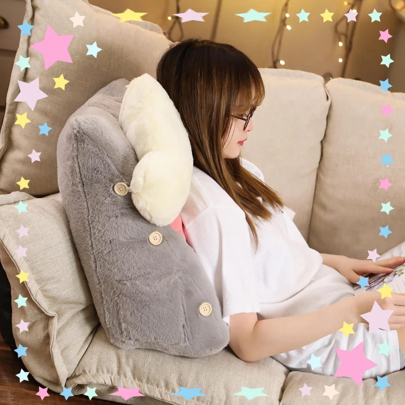 45*25*50 см мультфильм Kawaii 3D облако форма плюшевая игрушечная Подушка Мягкий Диван Подушка на офисный стул Задняя поддержка спинка кровати домашний декор