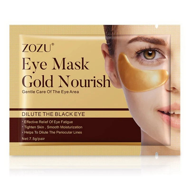 24K Gold Crystal Collagen Eye Mask Eye Dark Circles Puffiness Wrinkles Bags Remove Anti-Aging Anti-Wrinkle Patches Eye Care