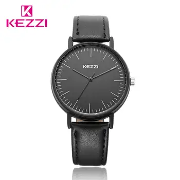 

Kezzi Brand Waterproof ladies Black watch For Women Simple Big Dial Quartz Watches Sports Wristwatch Female Student Casual