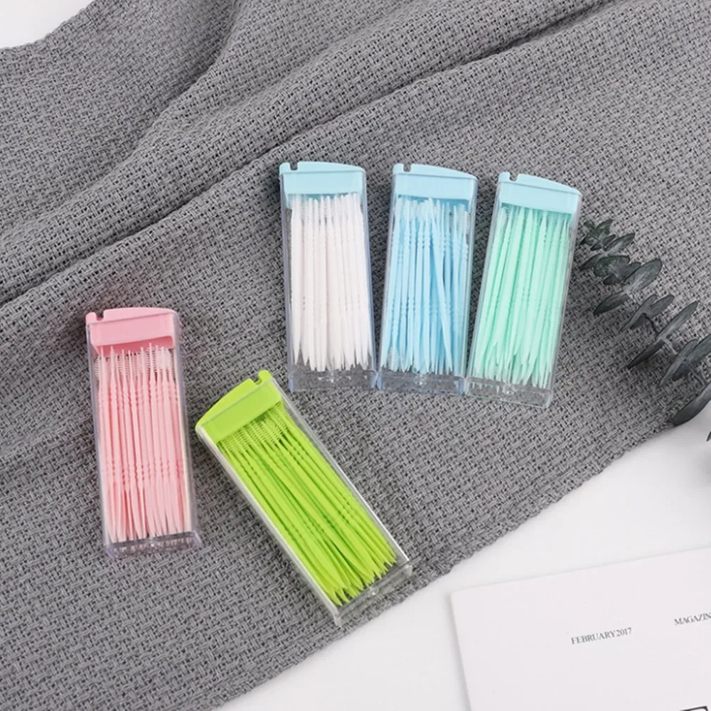Зубочистки без запаха 50 палочек портативные мини-палочки для чистки полости рта одноразовые креативные дорожные зубочистки