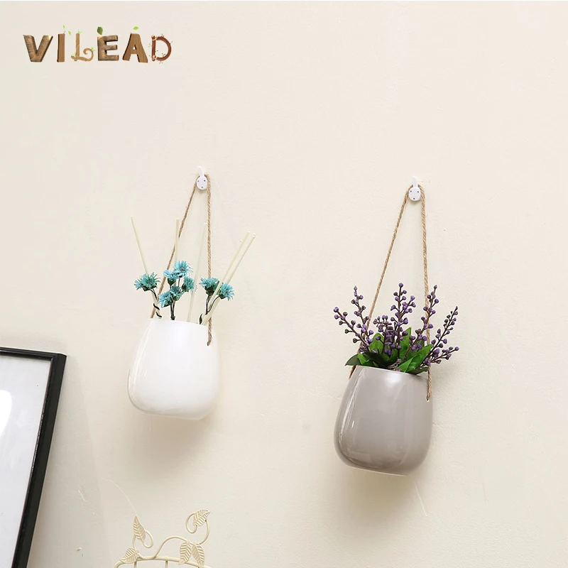 VILEAD 2 стиля керамический цветочный горшок украшение мебель ручка держатель