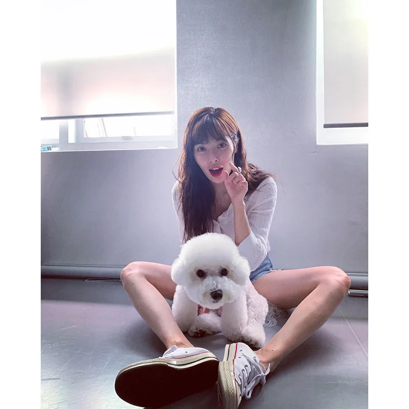 Kpop 4Minute Kim Hyun A same летние модные белые толстовки с круглым вырезом Женские Вязаные толстовки с длинными рукавами в стиле Харадзюку