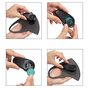 

1 Set Fresh Air Supply Smart Electric Face Mask Air Purifying Anti PM2.5 Dust Pollution 2 Styles