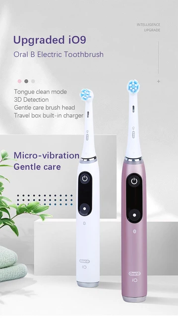 Oral-B iO Series 8 Electric Toothbrush with 3 Brush Heads, Black Onyx, for  Adults & Children 3+ 