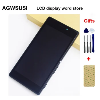

For Sony Xperia M2 Aqua D2403 D2406 4G / LTE LCD Display Monitor Panel Module + Touch Screen Digitizer Sensor Assembly Frame