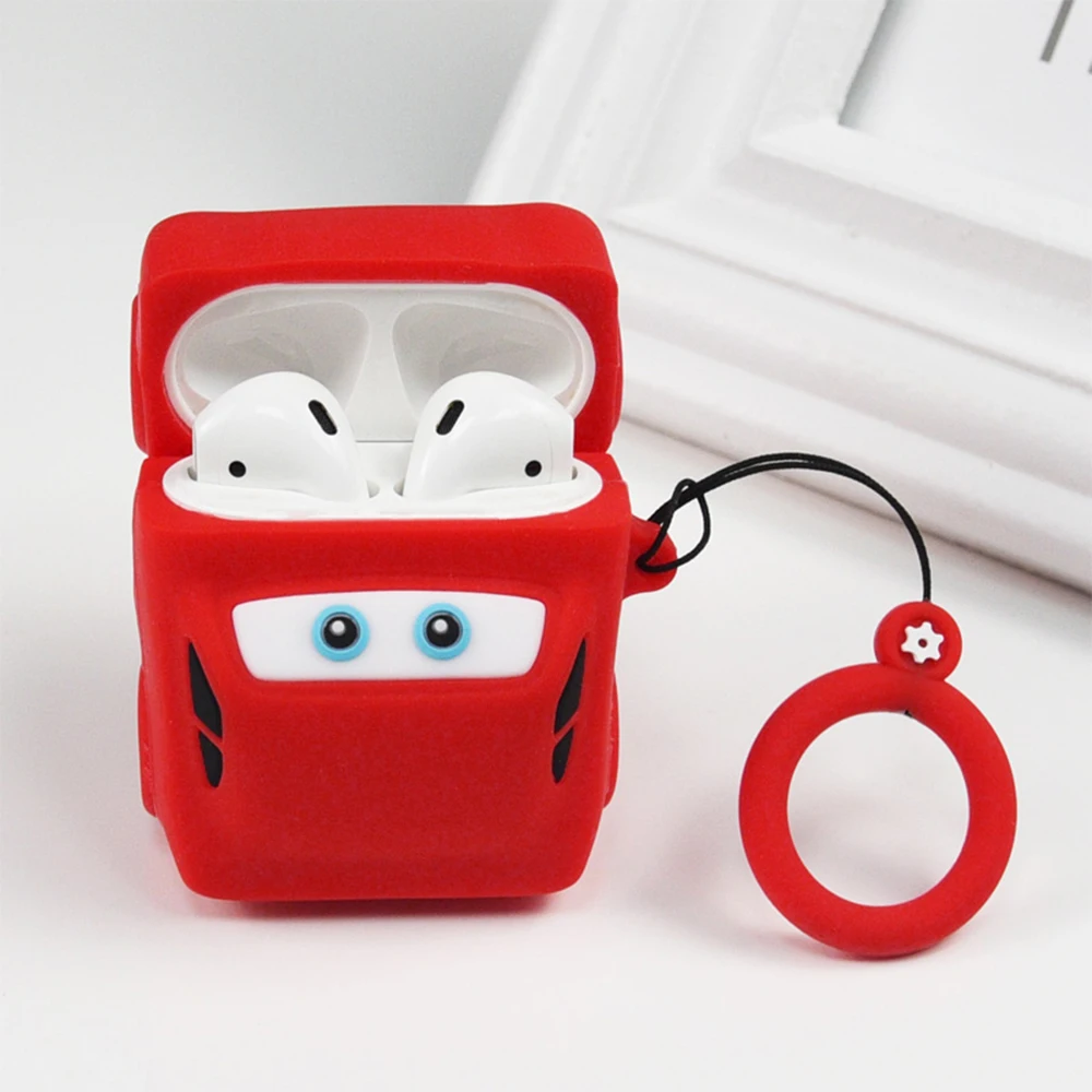Toy Car Soft Shell Cover For Apple Airpods 1 2 Case Cover Cute Tpu Silicone Earphones Case For Airpods 1 2 Headphone Storage Box Earphone Accessories Aliexpress