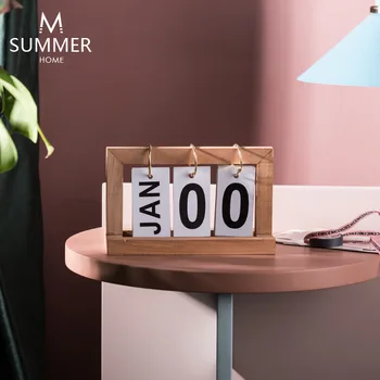 

Three-dimensional page turning calendar creative simple wooden desktop decoration Nordic small ornaments study furnishings