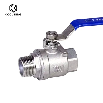 

1/4“ 3/8“ 1/2” 3/4” 1” 1-1/4” 1-1/2” 2” BSP Female to Male Straight Two-pieces Full Ports 304 Stainless Steel Ball Valve