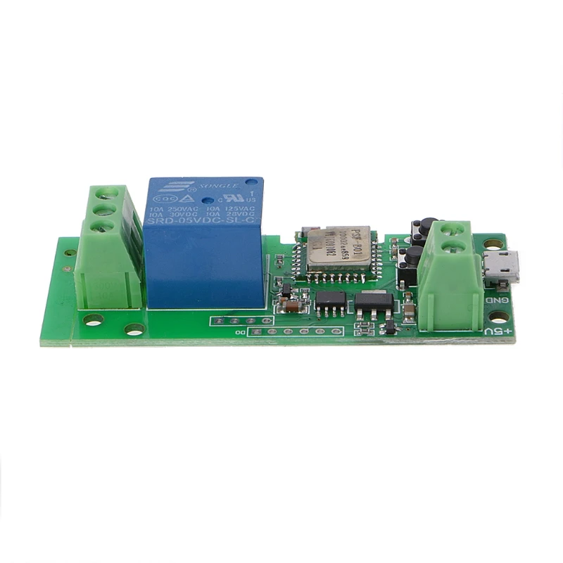 

DC 5V Jog Self-lock WiFi Wireless Smart Switch Relay Module BY APP Phone Control Y1QB