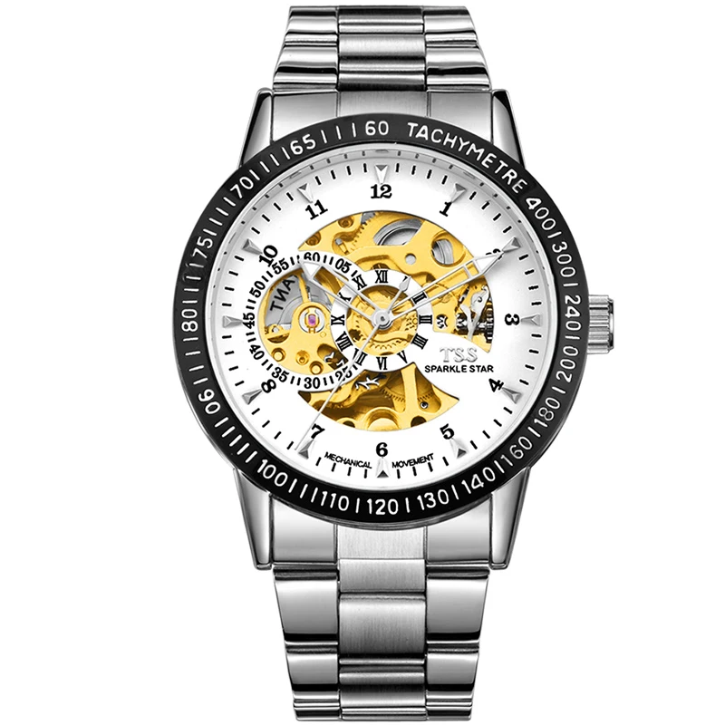 

TSS T5009 mecaniques ajourees skeleton watch automatic mechanical watch quality male watch fashion waterproof Business fashion