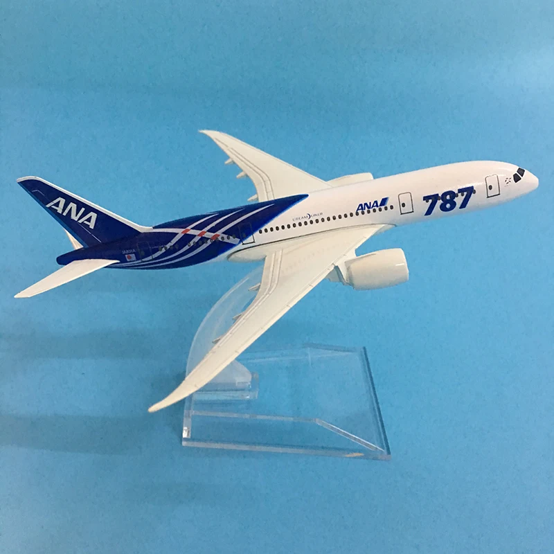 

16CM ALLOY METAL JAPAN AIR ANA AIRLINES BOEING 787 B787 JA8961 AIRWAYS AIRPLANE MODEL PLANE MODEL W STAND AIRCRAFT GIFT TOYS
