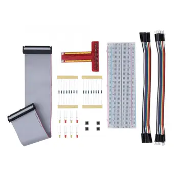 

GPIO Cable + Breadboard + GPIO T-type Adapter Board 3 Extension DIY Kit For Raspberry Pi