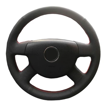 

DIY Genuine Leather Car Steering Wheel Cover For Passat B6/ Protect Steering-wheel