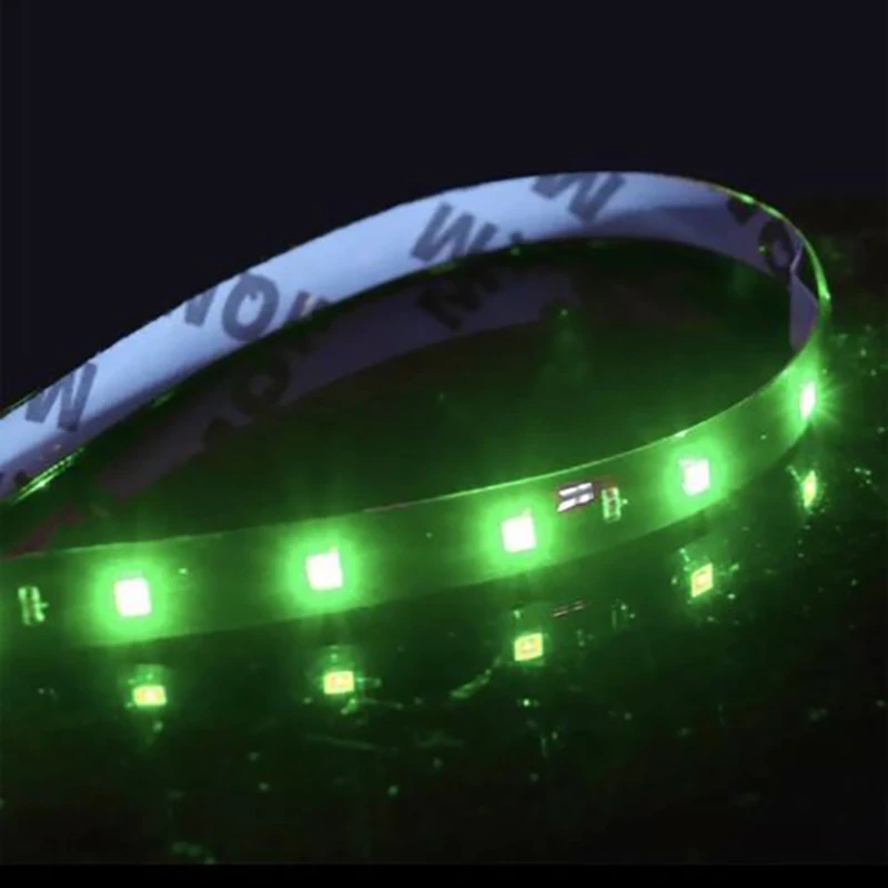 15 Светодиодный s 30 см 1210 SMD СВЕТОДИОДНЫЙ Автомобильный линейный светильник высокого Мощность 12V 15SMD автомобильные лампы дневного Водонепроницаемый светодиодный гибкий дневные ходовые огни светильник - Название цвета: Зеленый