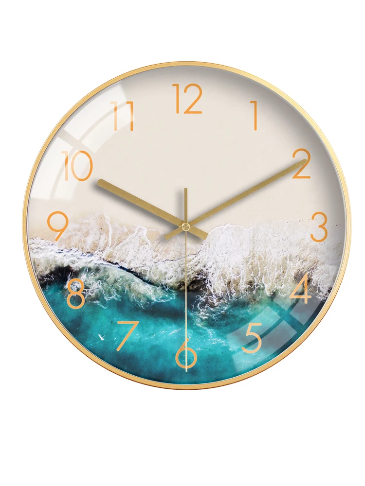 

Modern Design Wall Clocks Decorative Living Room Silent Bedroom Luxury Wall Clock Wall Watch Kitchen Clock Mechanism Gift FZ043